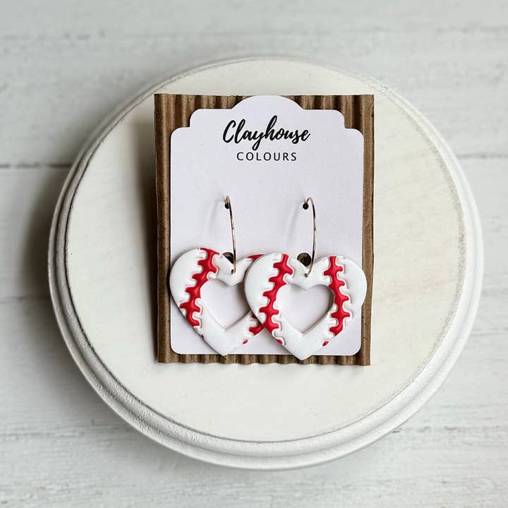 Clayhouse Colours - Wholesale Dangle Earrings - Baseball Earrings