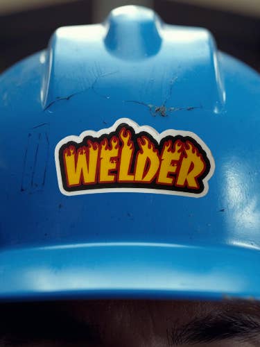 Welder sticker for wholesale by Brinnvill Books