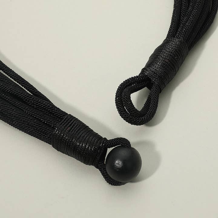 Sensibling Corp. - Wholesale Woven Necklace - Bold Multi Strand Cord Necklace2