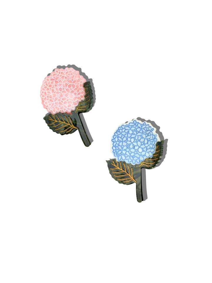 Handmålad Hortensia Hårklämma | Miljövänlig för wholesale av Solar Eclipse