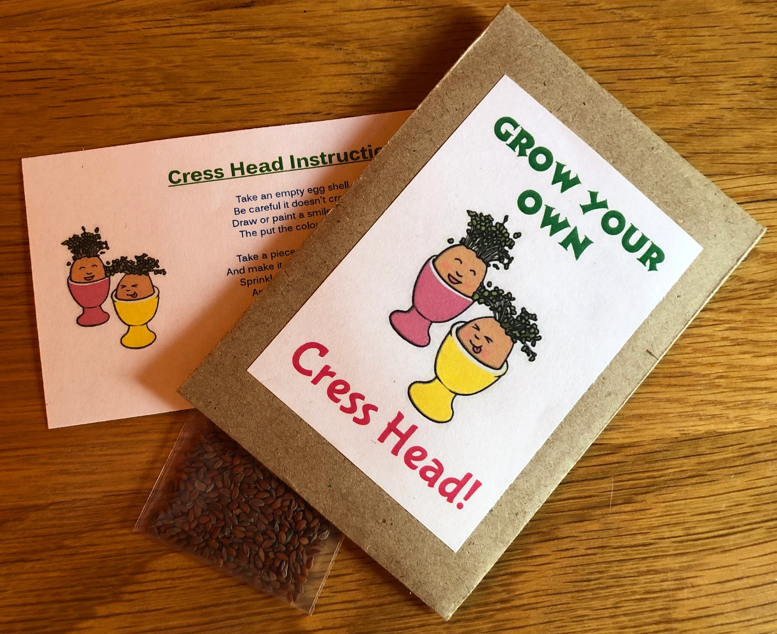 Underglass Terrariums – wholesale Gag gift/novelty gift – Cress Head Kit for Kids - Grow Your Own Cress Head! 2