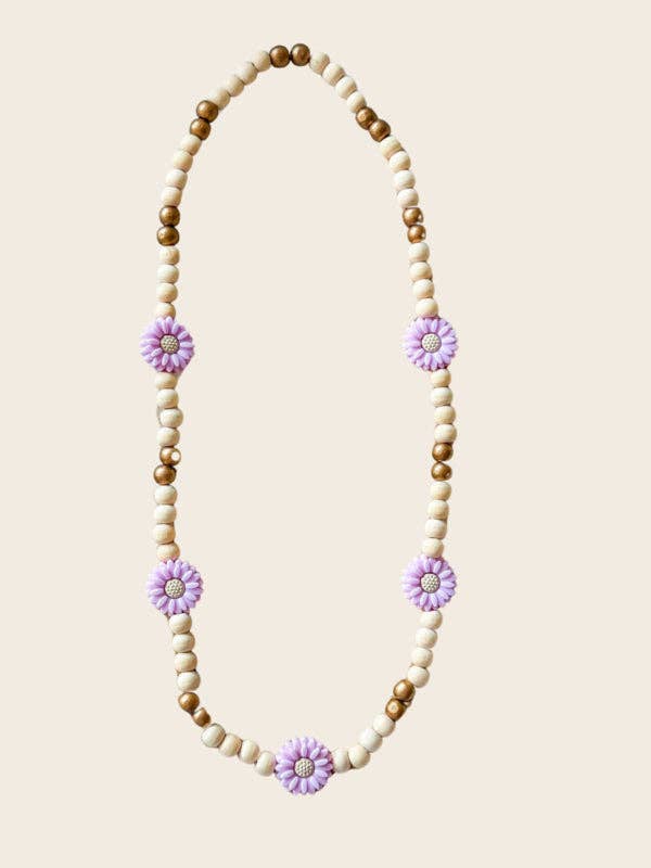 Collar Infantil Margarita - Lila para venta al por mayor de Sweet Lemons Atelier