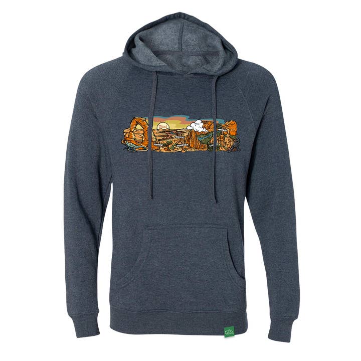 Utah Mighty 5 Panorama Hoodie for wholesale by Wild Tribute
