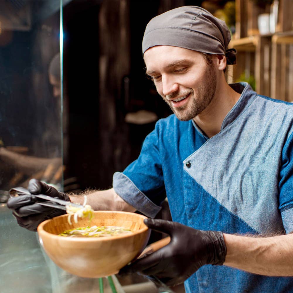 Sensibling Corp. - Vendita all'ingrosso Guanti per pulire - Guanti in nitrile industriali Envelicus Eclipse Black 5mil4