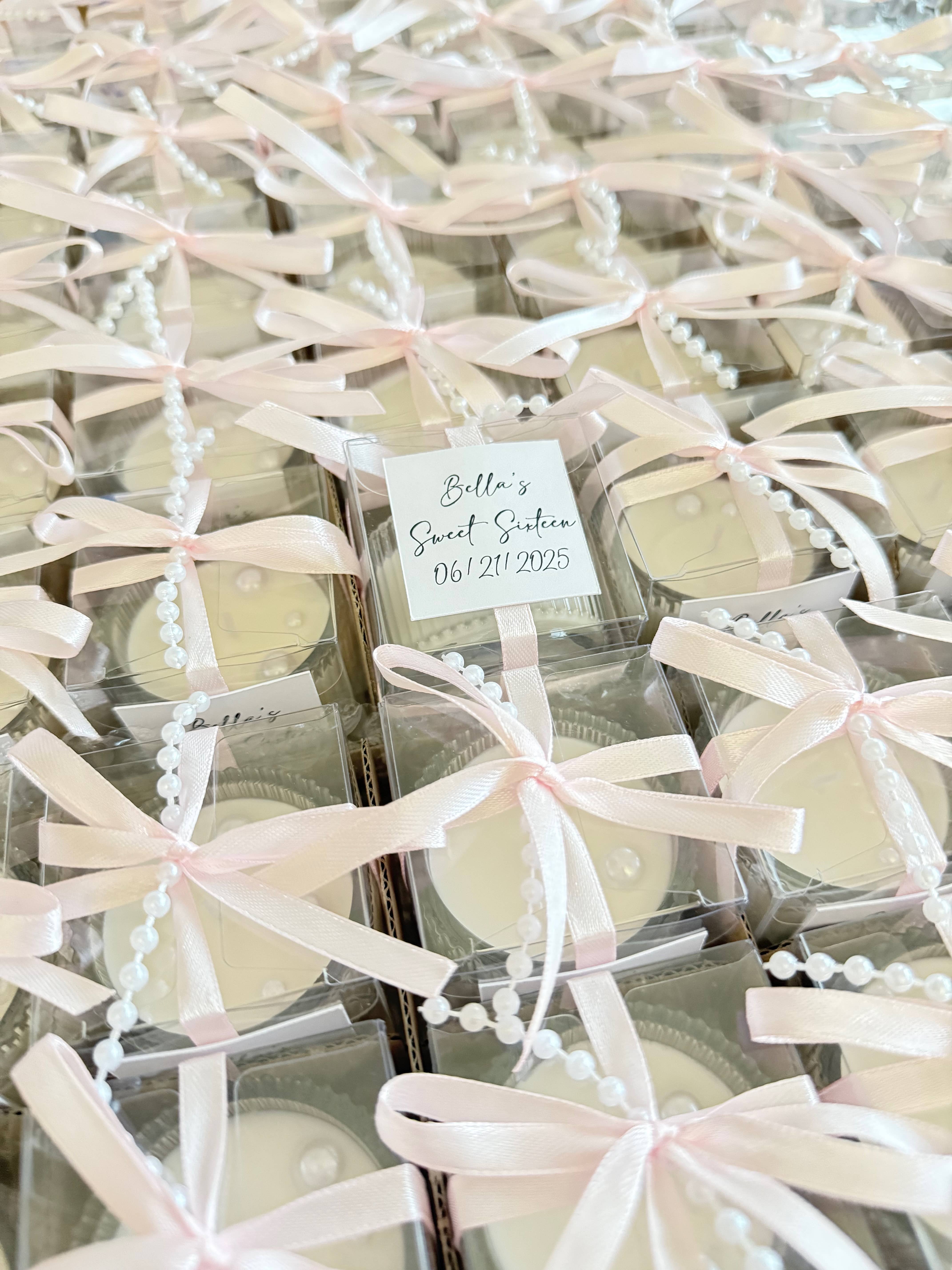 Studio Rein – wholesale Party gift – Mini Pearl Candles for Bridal Shower, Wedding, Engagement1