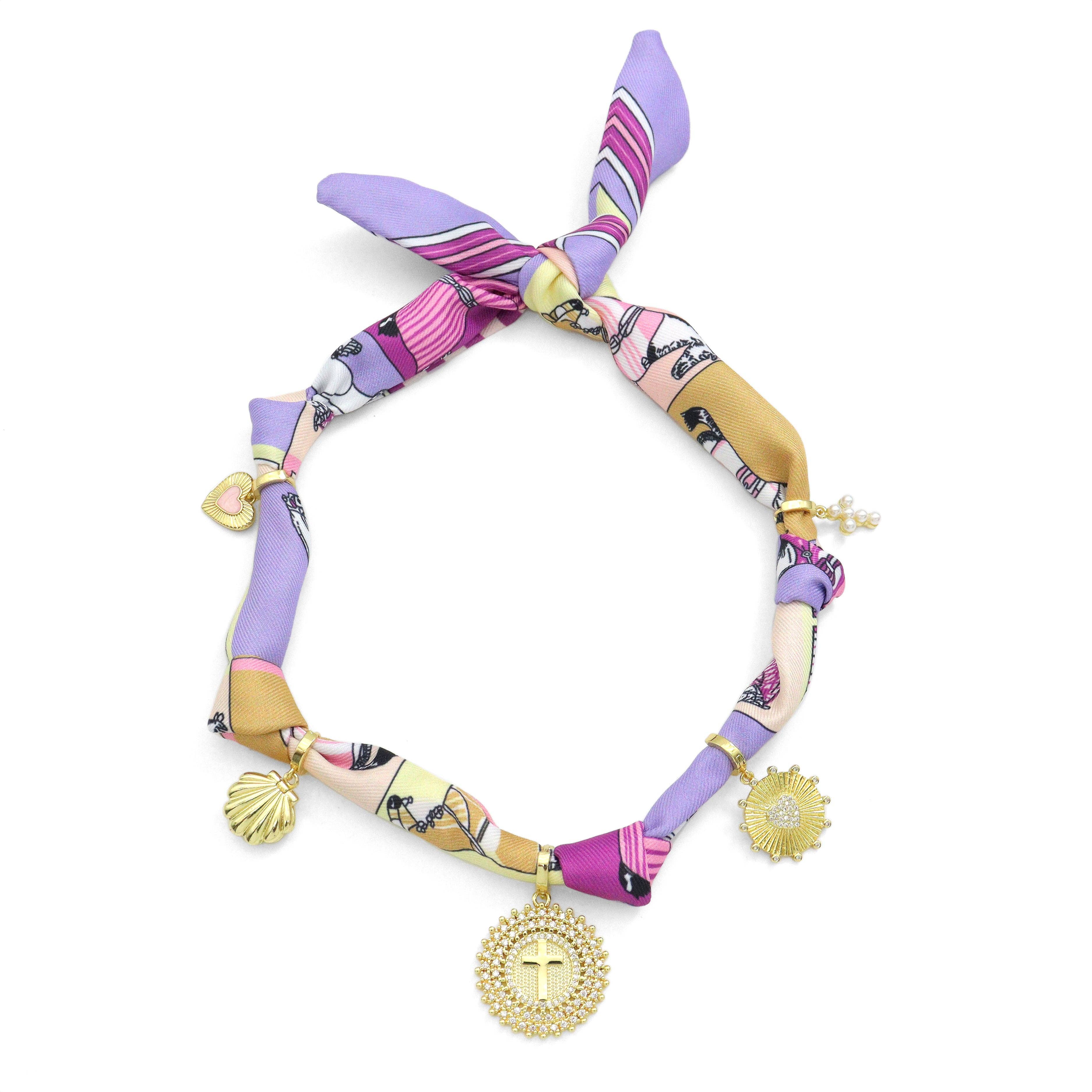 BestBeads&Beyond - Wholesale Scarf - Women's - Convertible Scarf Necklace, Adjustable Silk Scarf Statement Necklace, sku#EF806-27