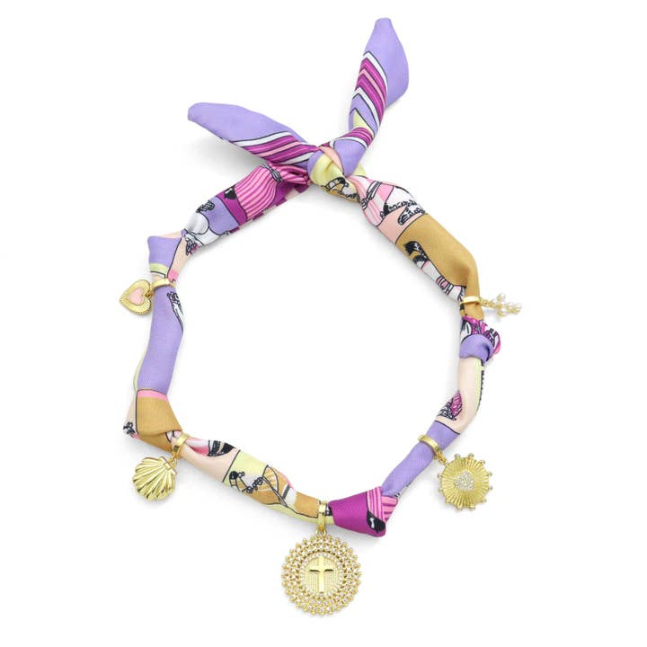 BestBeads&Beyond - Wholesale Scarf - Women's - Convertible Scarf Necklace, Adjustable Silk Scarf Statement Necklace, sku#EF806-27