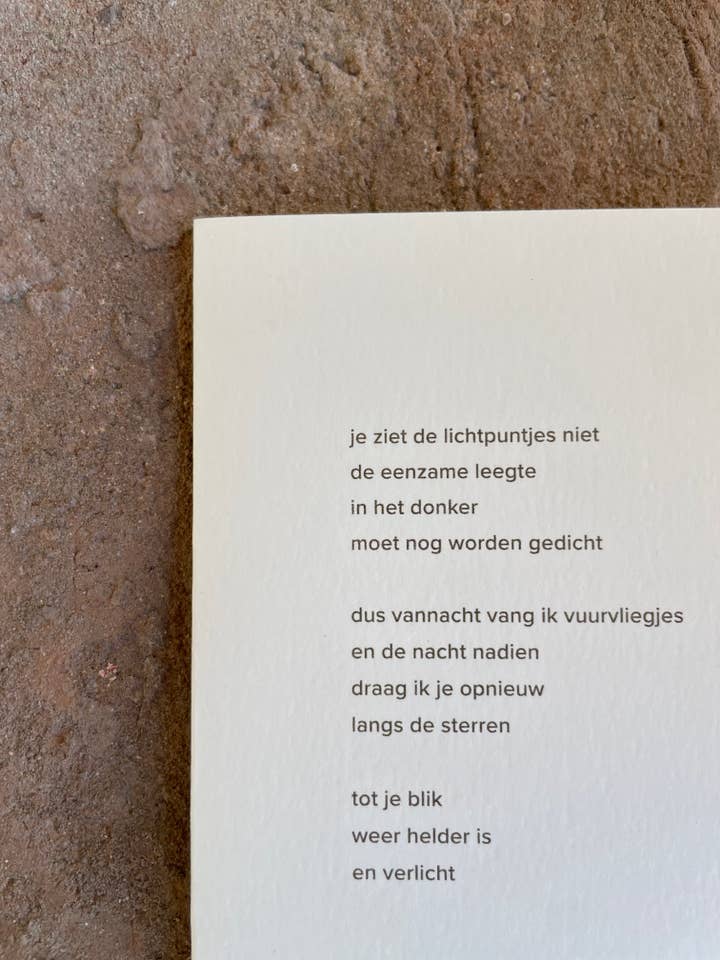 Troostkaart - lichtpuntjes voor wholesale door Pas de deux