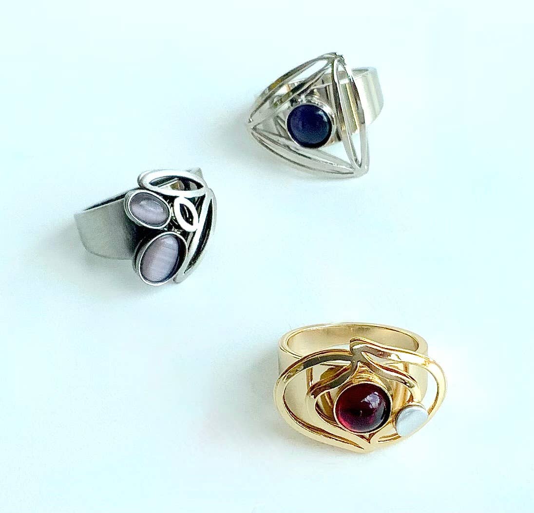 Christophe Poly / Crono Design - Wholesale Jewelry Set - RINGS Prepack (DR12)  - 15 Rings & Free Displays63