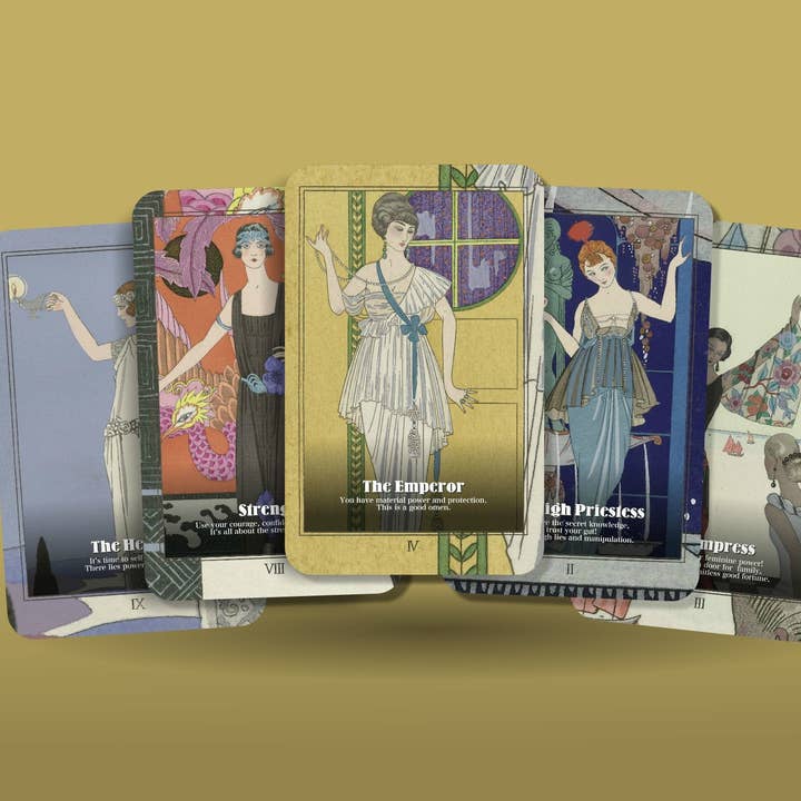 Ibiza Tarot USA - Vente Cartes de tarot - Tarot Art Déco - 22 Arcanes majeures4