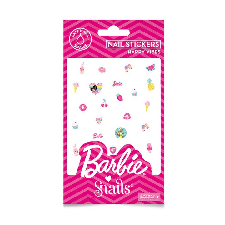 Inside Out Toys – wholesale Nail art/decal – Barbie Snails Nail Stickers - Happy Vibes0