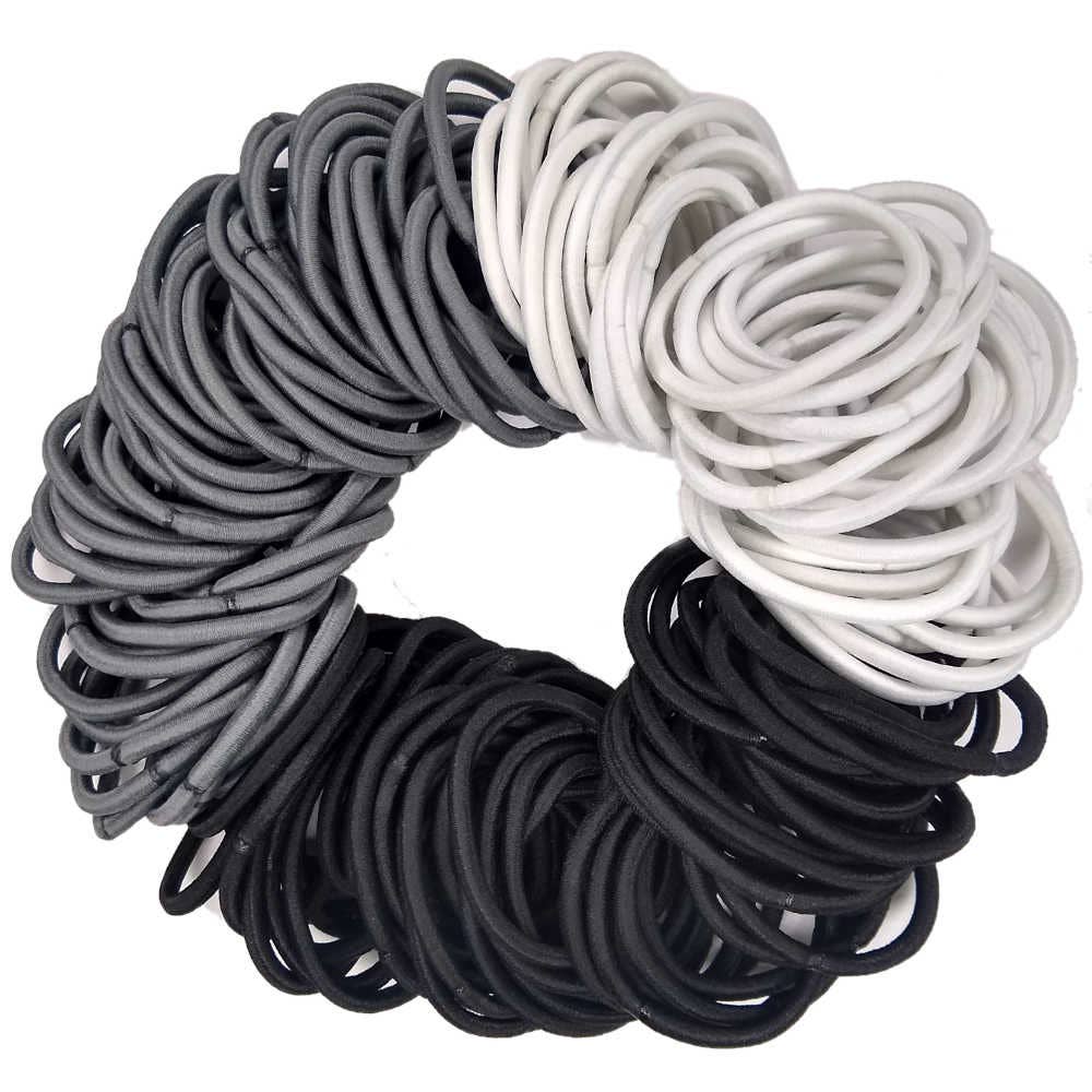 Threddies – wholesale Hair tie – Standard 4mm Ponytail Elastics // BULK PACK of 216 pieces10