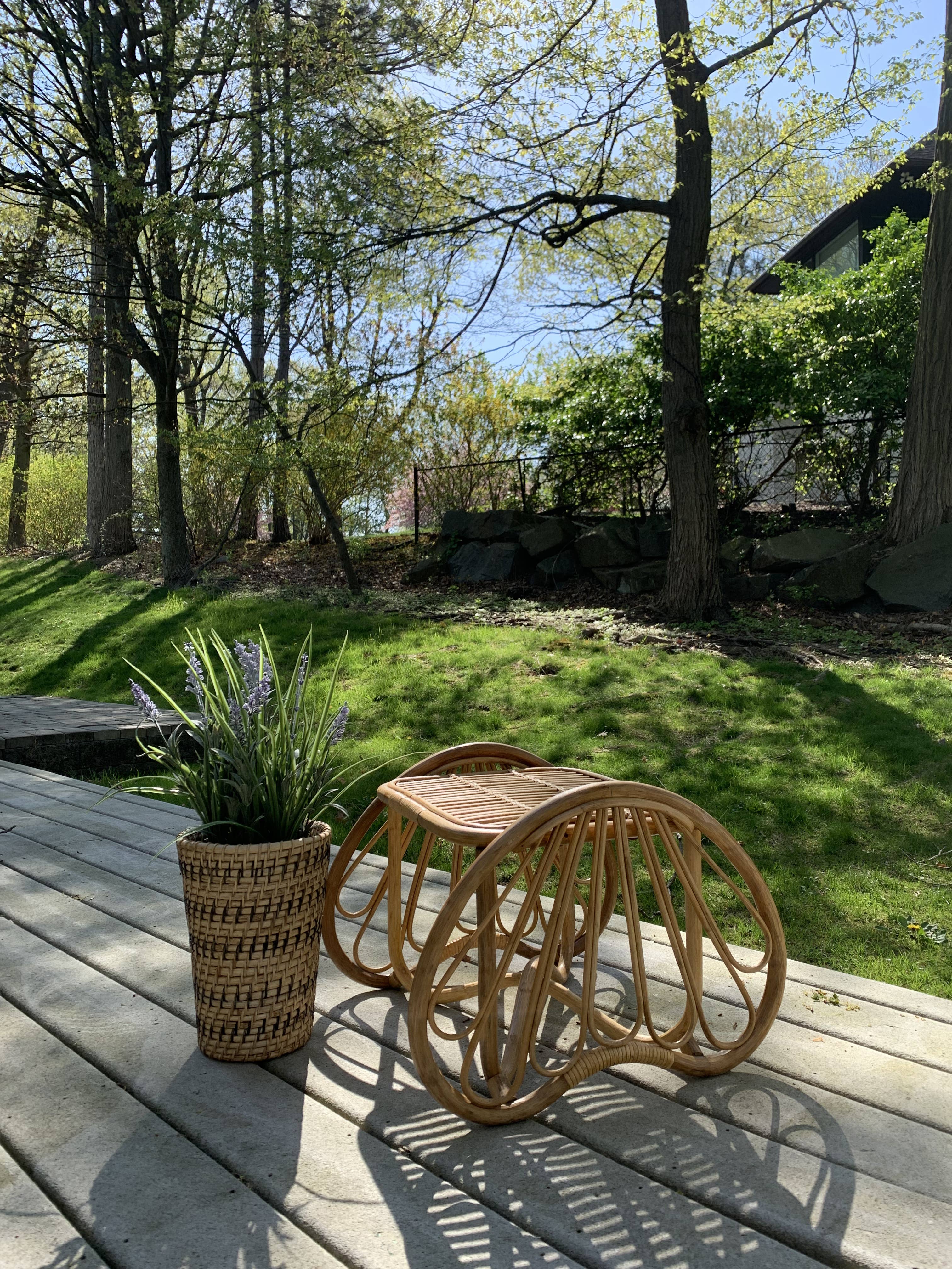 Amara - Wholesale Stool - Handmade Rattan Stool and Plant Stand3