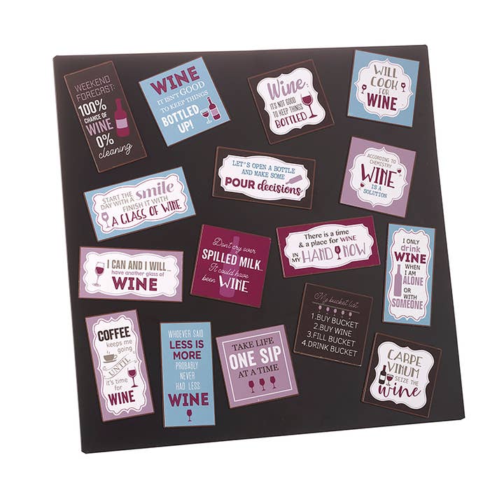 Wine Magnets Set With Display Board for wholesale by Heaven Sends