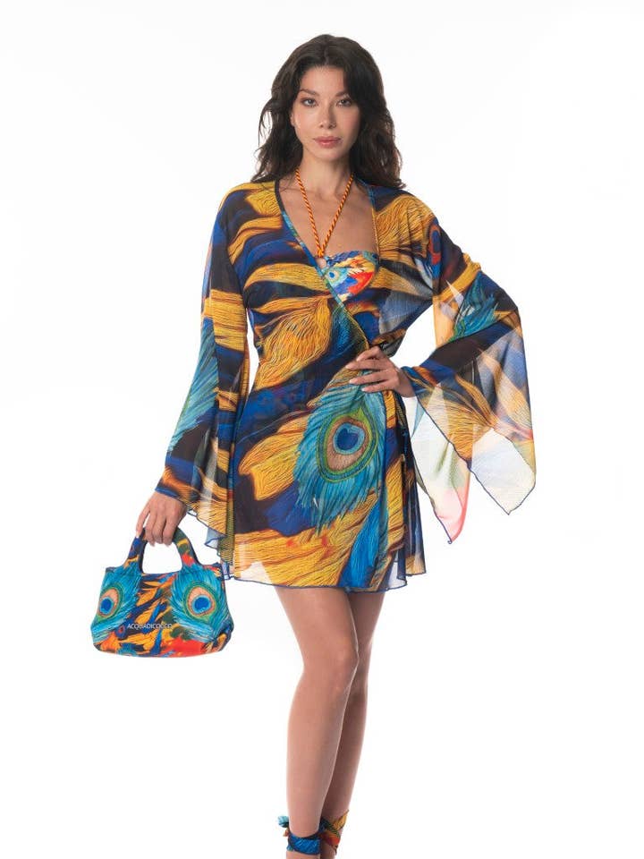 Kimono Curto Pavão por atacado de ACQUADICOCCO