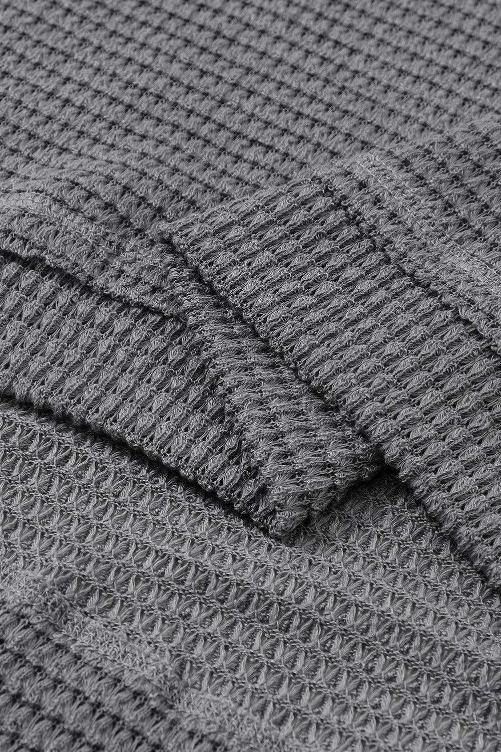 Lovesoft - Venta al por mayor Túnica - Mujer - Top extragrande de punto gofrado con aberturas altas13