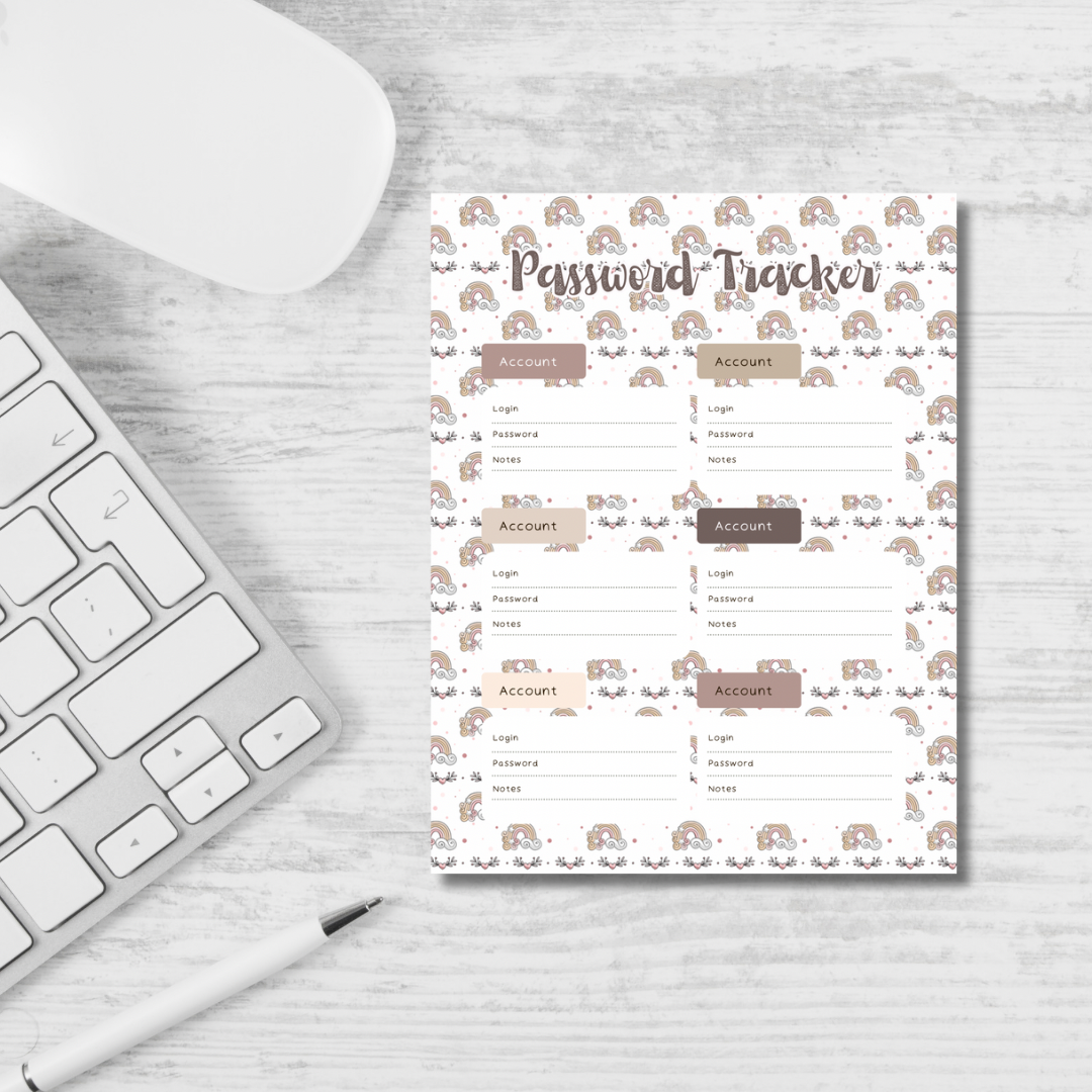Missh Shop - Wholesale Journal/Diary - Password Tracker 20 pages 160 passwords12