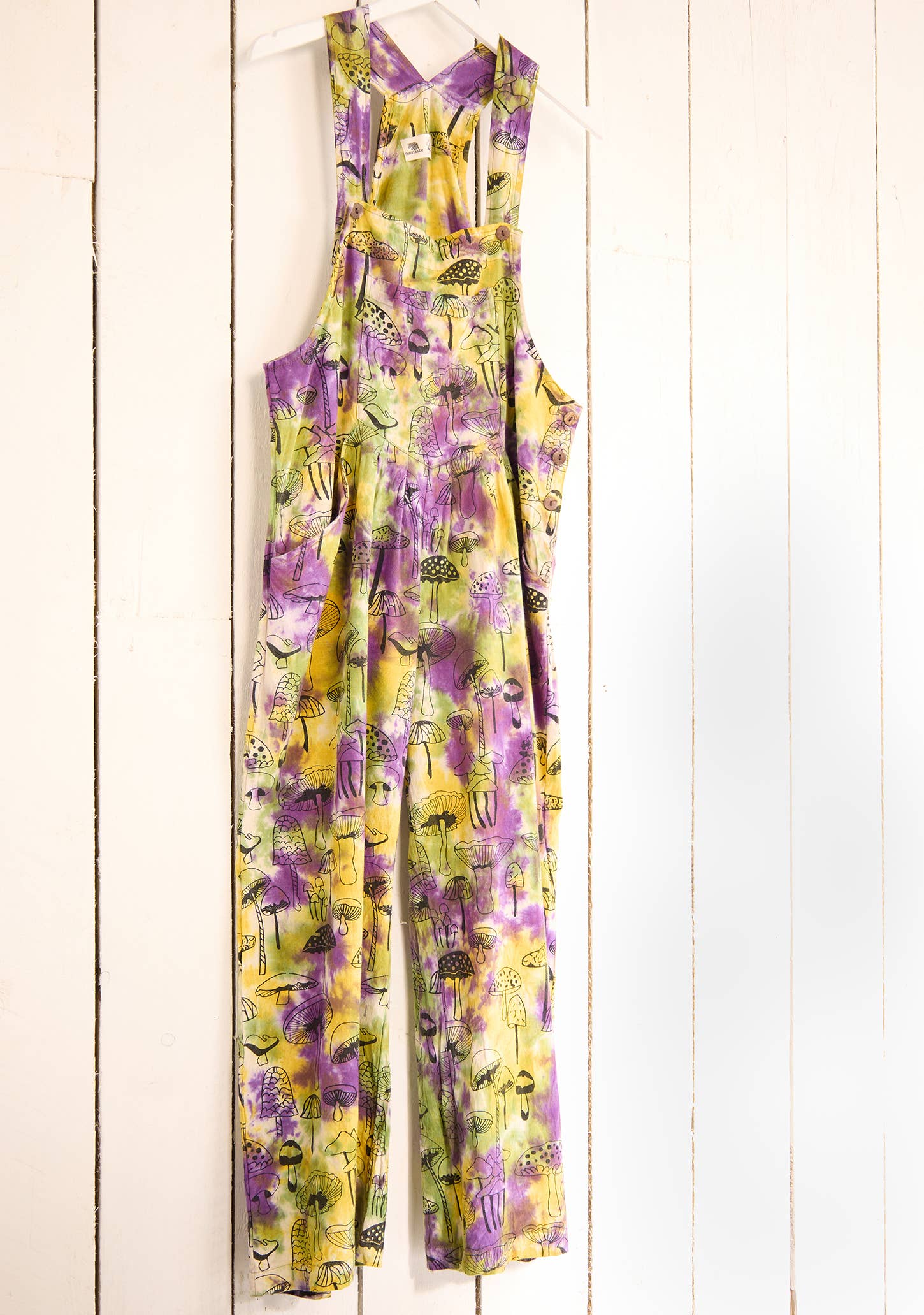 Namaste – wholesale Overalls – Unisex – Tie Dye Mushroom Dungarees5