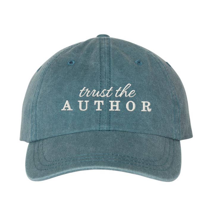 Trust The Author Embroidered Baseball Cap, Christian Cap for wholesale by Scripted Pearl