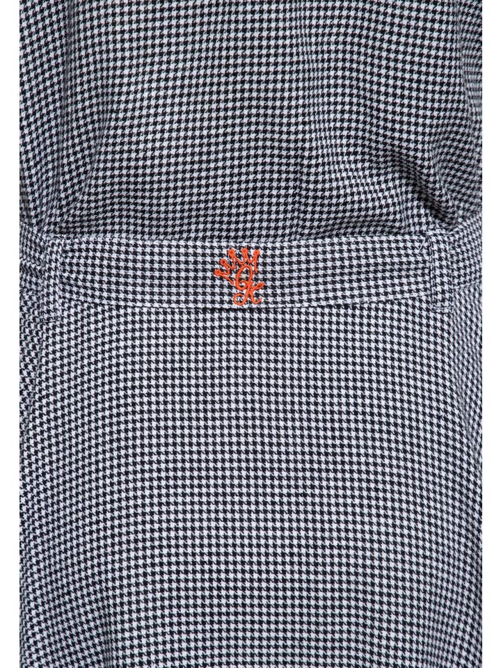 nero Abito camicia Queen Kerosene con motivo pied-de-poule in vendita all'ingrosso su Faire4