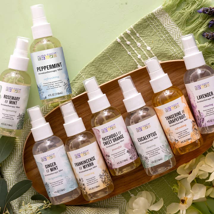 Aura Cacia - Wholesale Aromatherapy Mist - Ginger & Mint Aromatherapy Mist With Essential Oils 4 Fl Oz4
