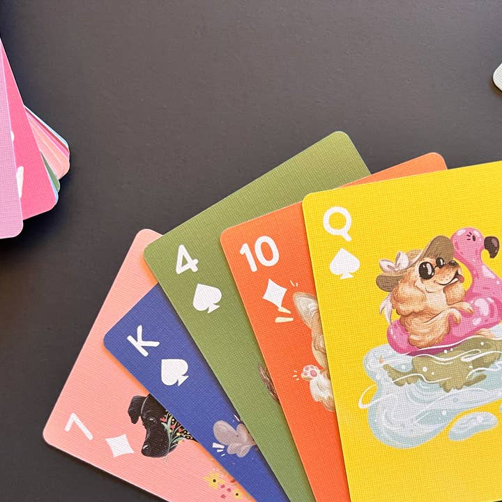 Slightly Stationery - Wholesale Playing Cards - Illustrated Dogs Playing Cards4