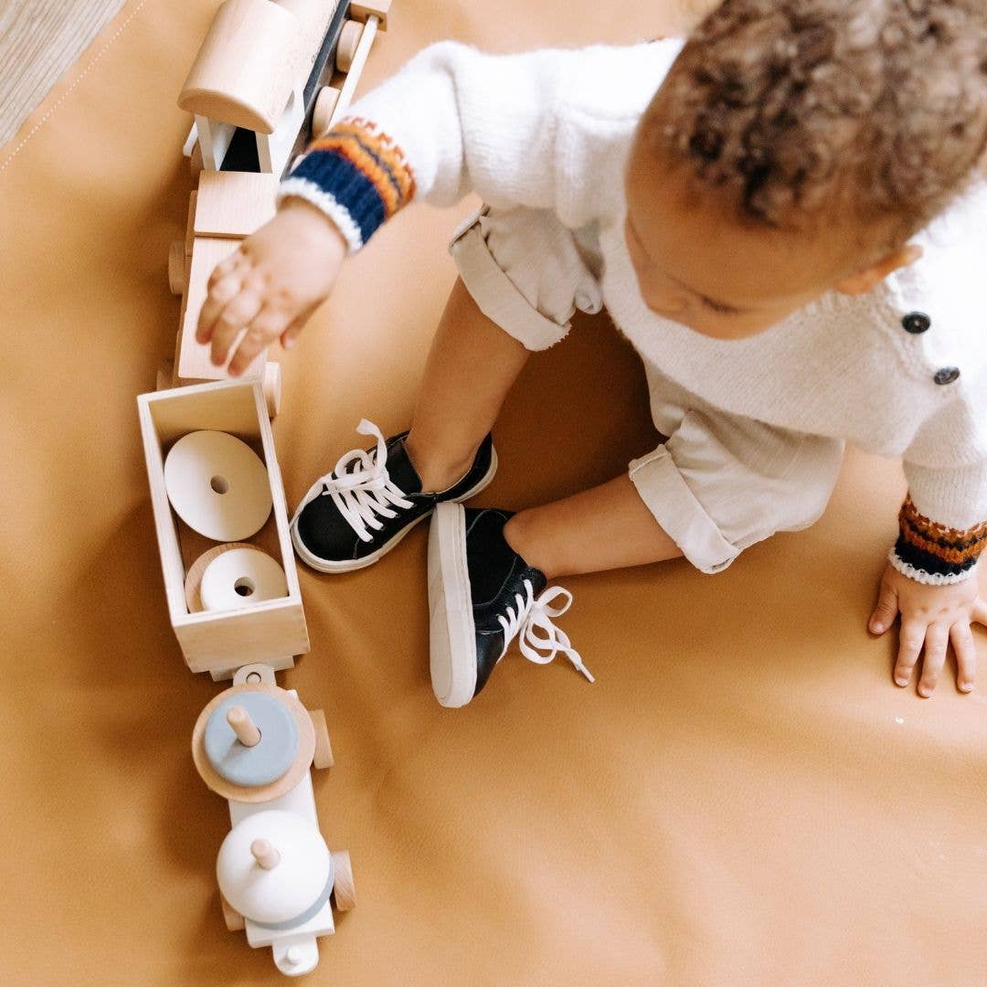 Piper Finn – wholesale Livsstilssneakers – Barn – Svart - Low Top Sneakers4