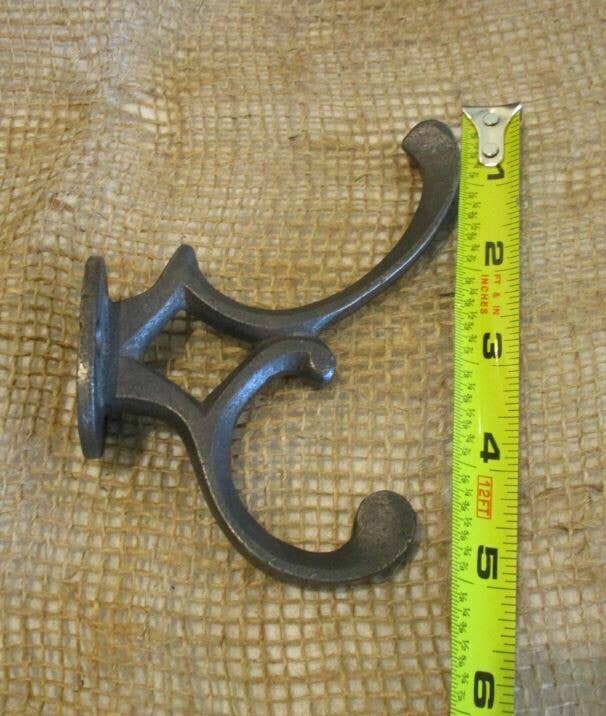 Midwest Craft House - Wholesale Wall Hook - Iron Edwardian Double Coat Hook2