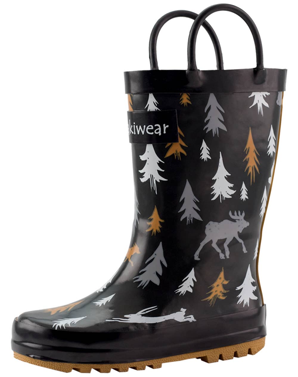 Oaki - Wholesale Rain Boots - Kids - Loop Handle Boots, Wildlife Tracker