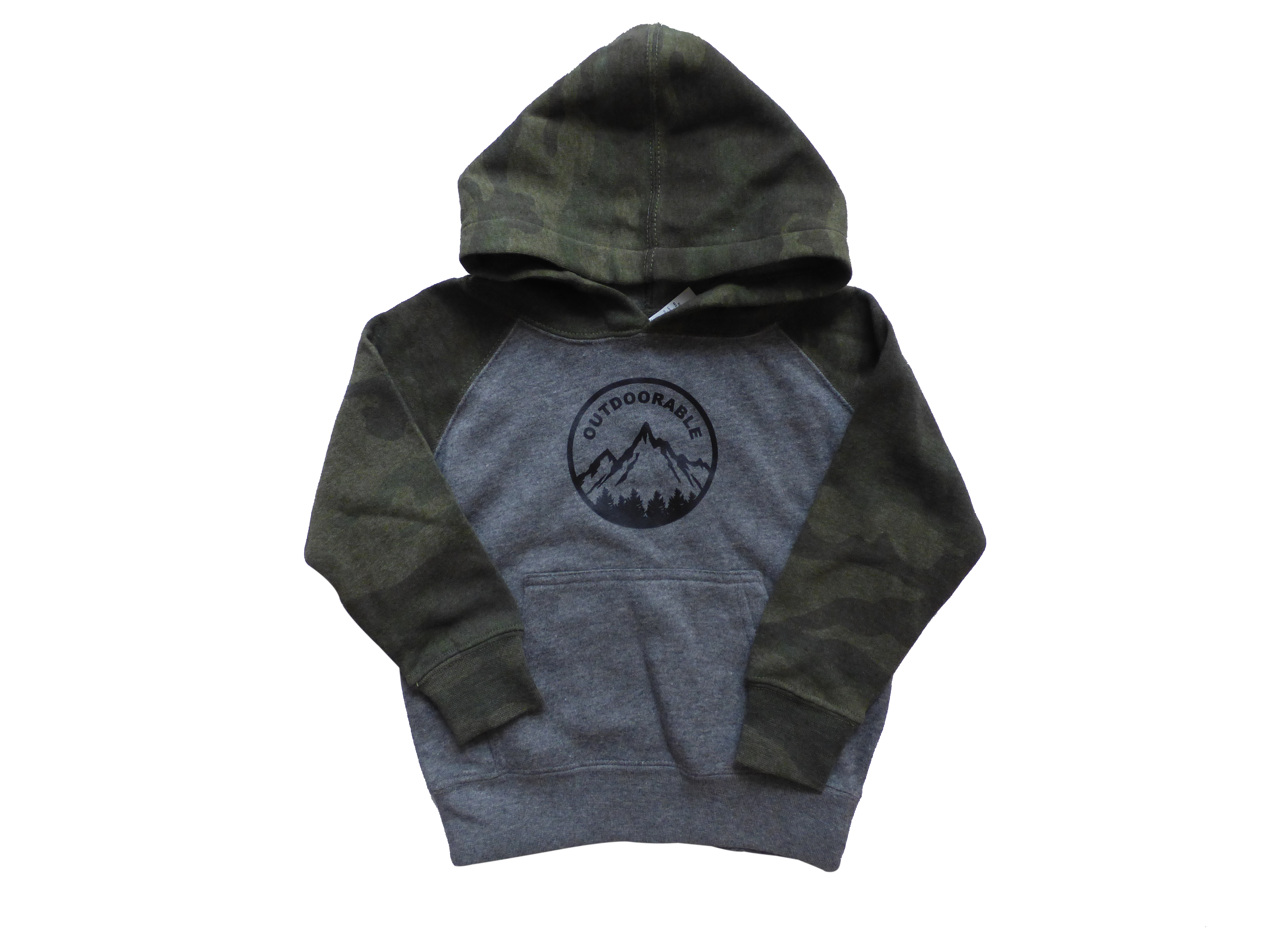 Outdoorable Apparel – wholesale Hoodie – Child – Camo with Black Outdoorable Hoodie4