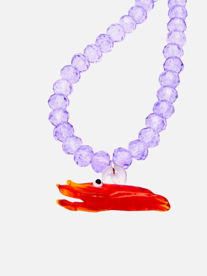 Red Lobster & Lilac Crystal Beads for wholesale by Le Club Olive