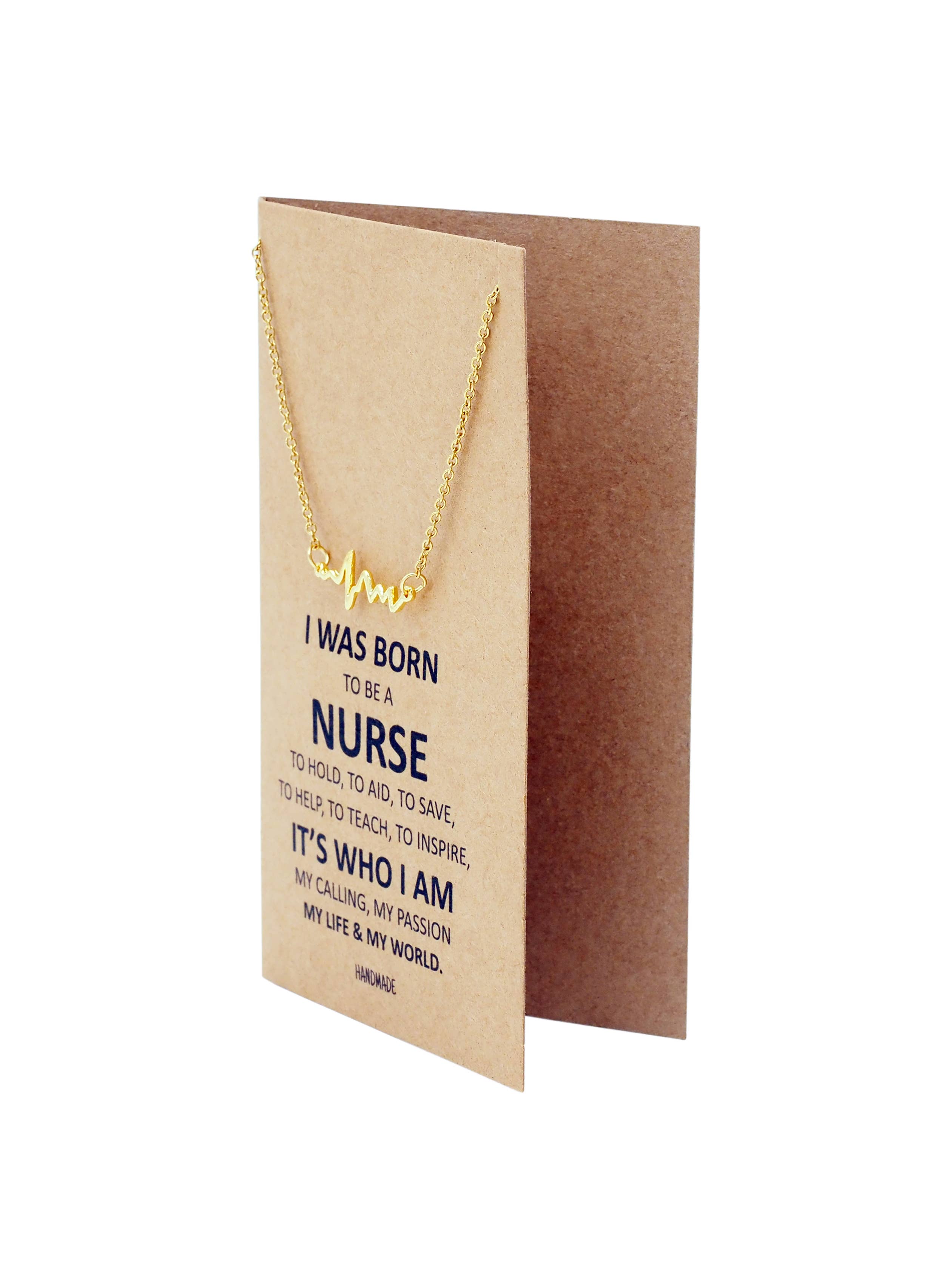 Quan Jewelry - Wholesale Pendant/Charm Necklace - Macaria Electrocardiogram Heartbeat Necklace, Nurse Gifts26