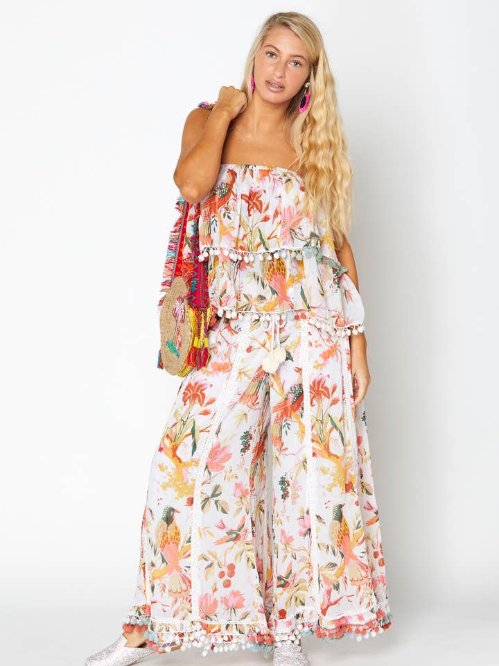 White Boho Bird Set by Ranee's - Pack of 2 for wholesale by Ranee's