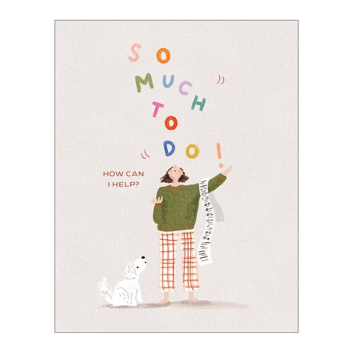 Tellement à faire - Carte d'encouragement pour la vente par On The Bright Side