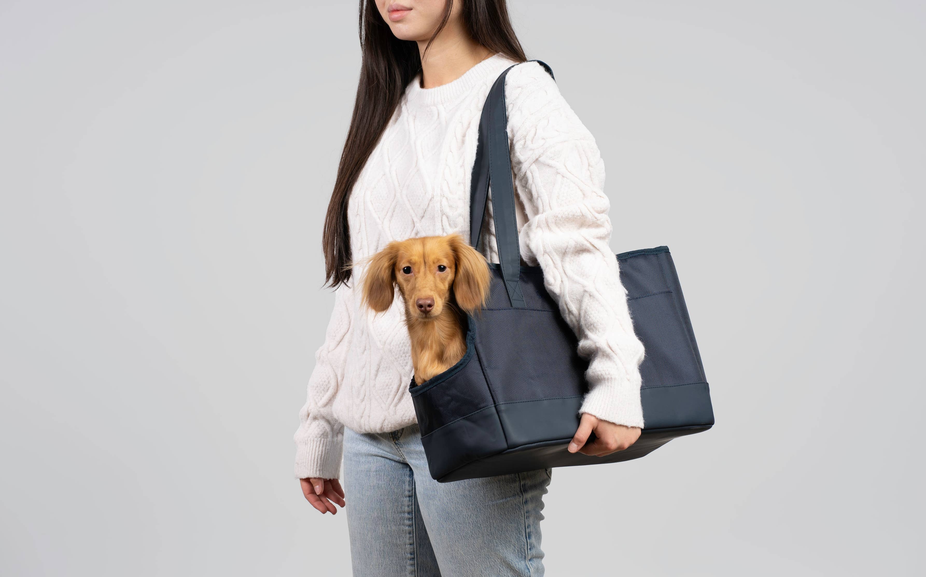 Oskar&Friends - Wholesale Pet carrier – Dog - Navy Blue Pet Tote Bag
