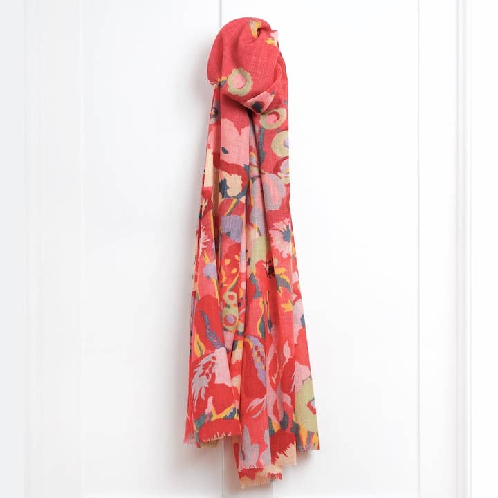 Secret Garden Potpourri Wool Scarf for wholesale by COLLIER CAMPBELL