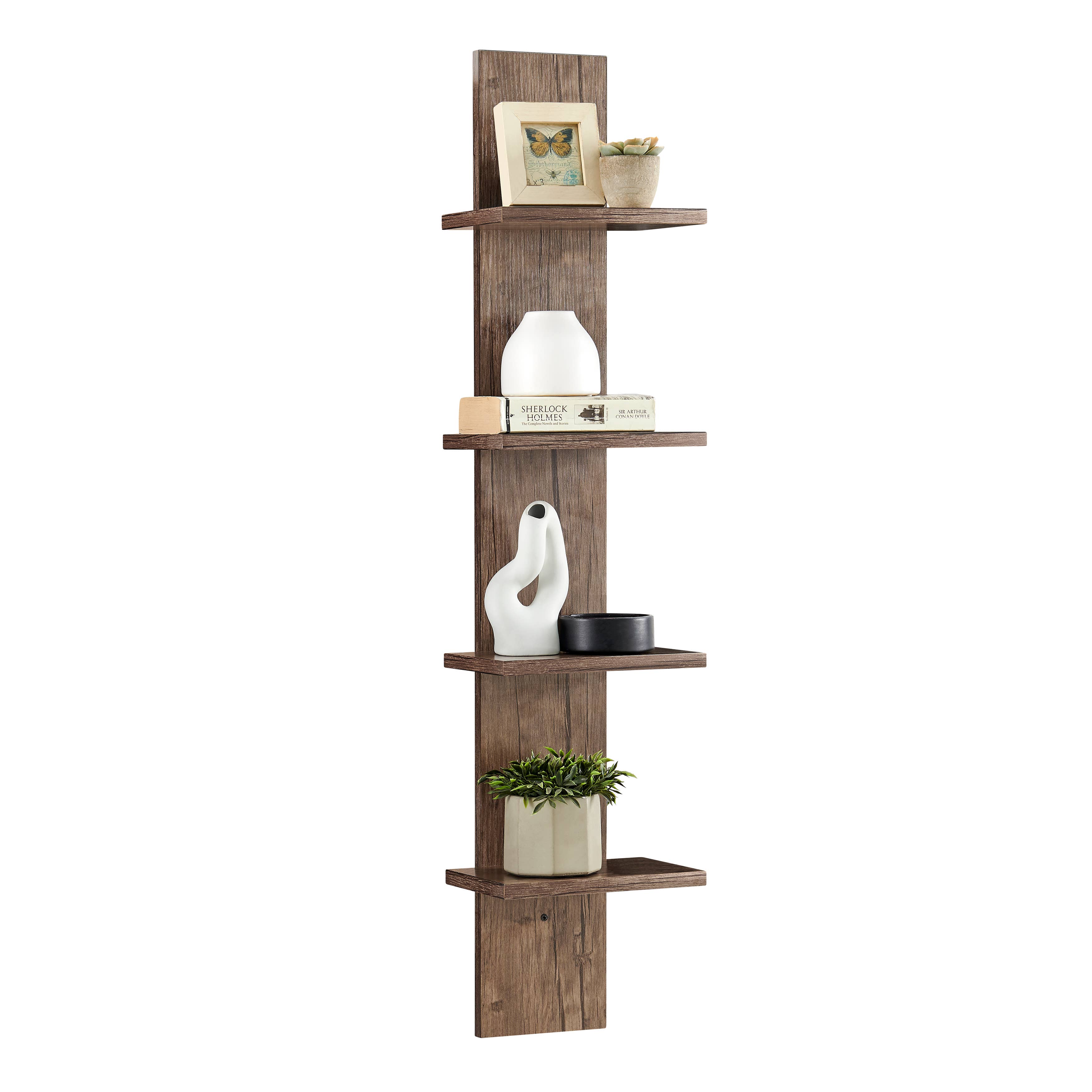 Danya B - Wholesale Wall Mounted Shelf - Arica Utility Column 4-Tier Spine Wall Shelves5