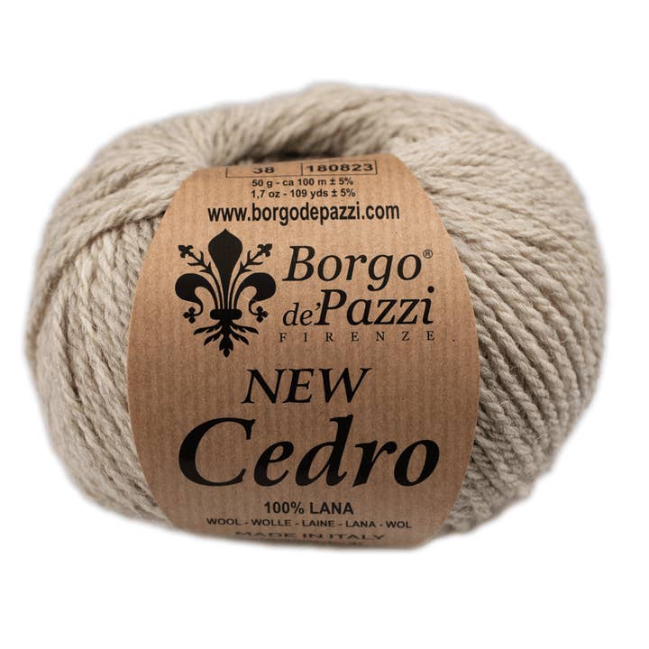 Borgo de' Pazzi - Firenze – Großhandel Garn – Puralana Cedar Schurwollgarn 3-fädig, 50 g, 10er Pack8