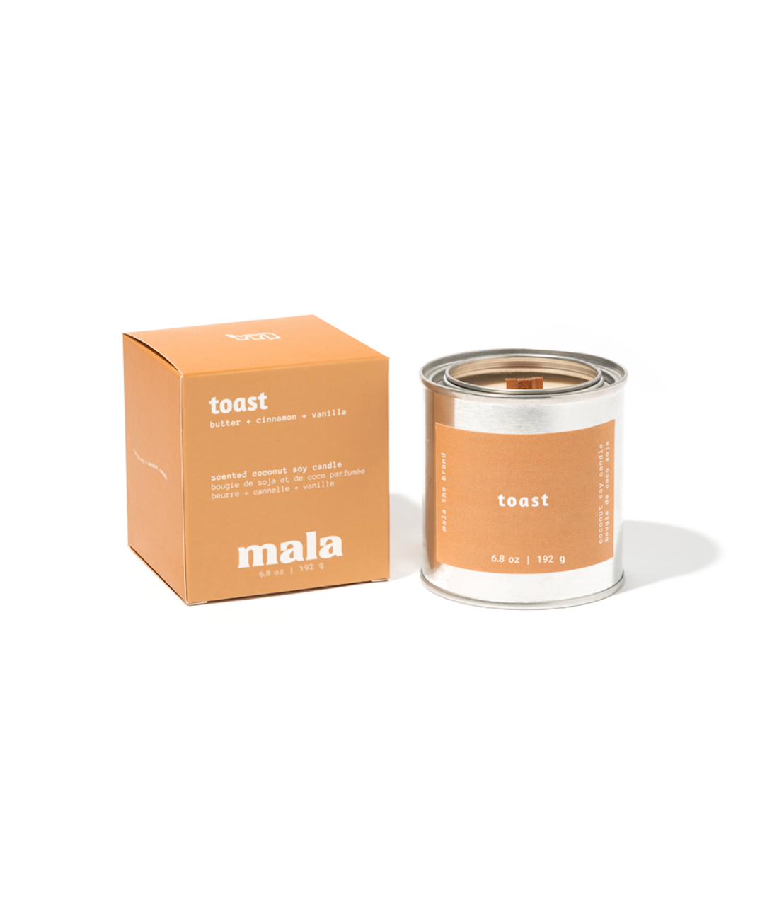 Mala the Brand - Wholesale Jar/Filled Candle - Toast | Coconut-Soy Wax Candle 1