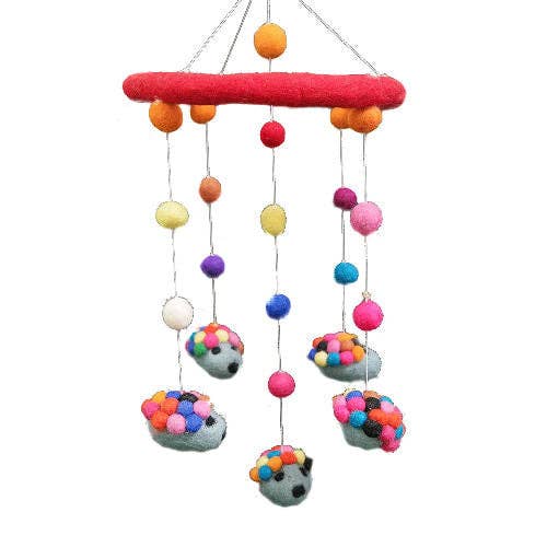 Hedgehog Mobile for baby crib nursery for wholesale by Dorjebajra Tibet Shop