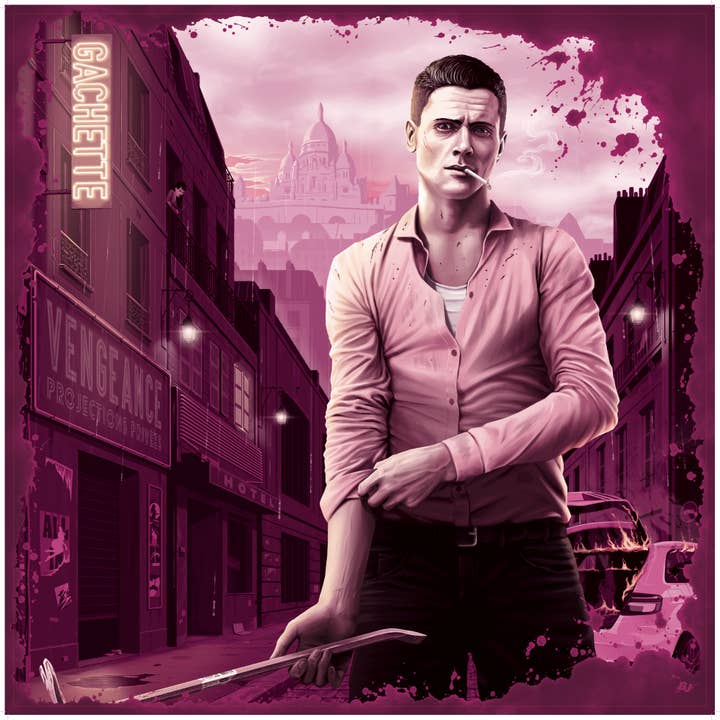 Sciarpa in seta della collezione Vengeance per la vendita all'ingrosso da parte di Gachette Paris