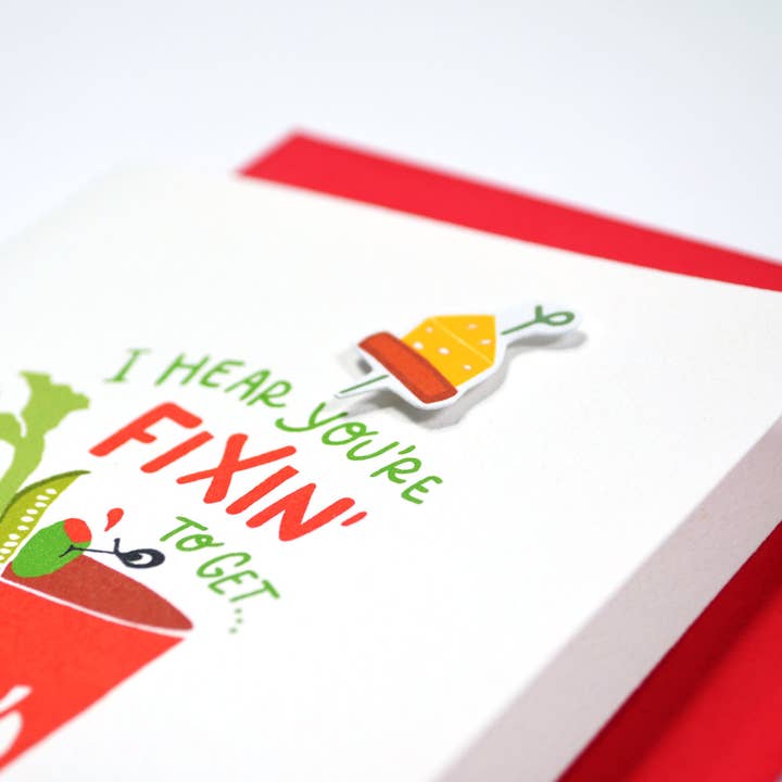 Cracked Designs – wholesale Congratulations card – Fixin' to get Mary'd1