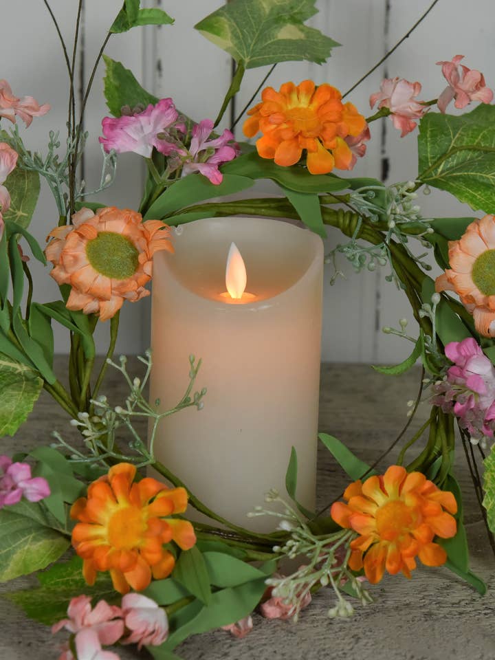 Anneau de bougie 6,5 po Whispy Garden pour la vente par Wholesale Home Decor