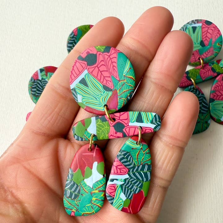 Noble Fawn Jewelry - Wholesale Dangle Earrings - Mural Earrings Tropics0