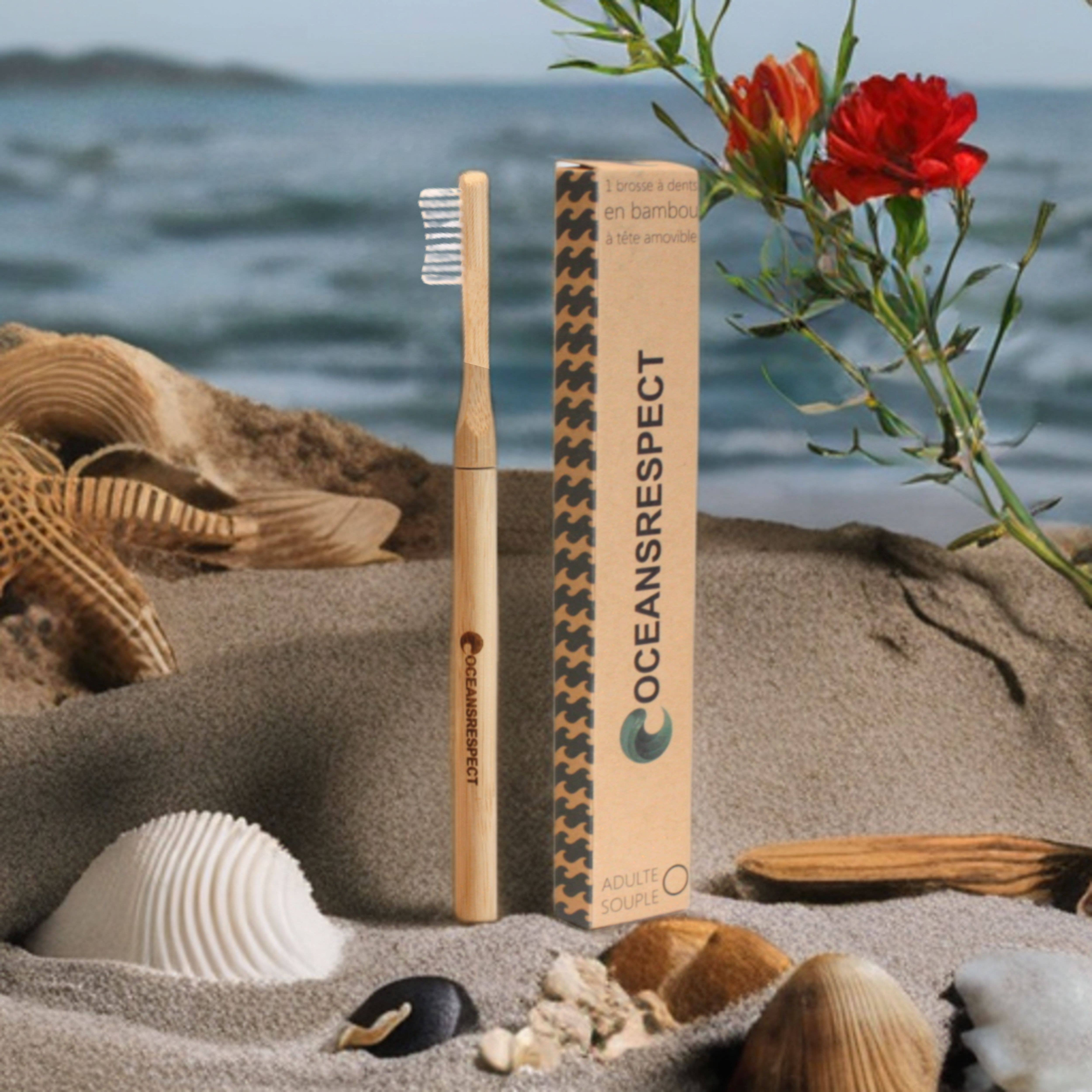 Oceansrespect 🌊🌍🌱 - Vendita all'ingrosso Spazzolino da denti - Spazzolino da denti in bambù con testina intercambiabile5