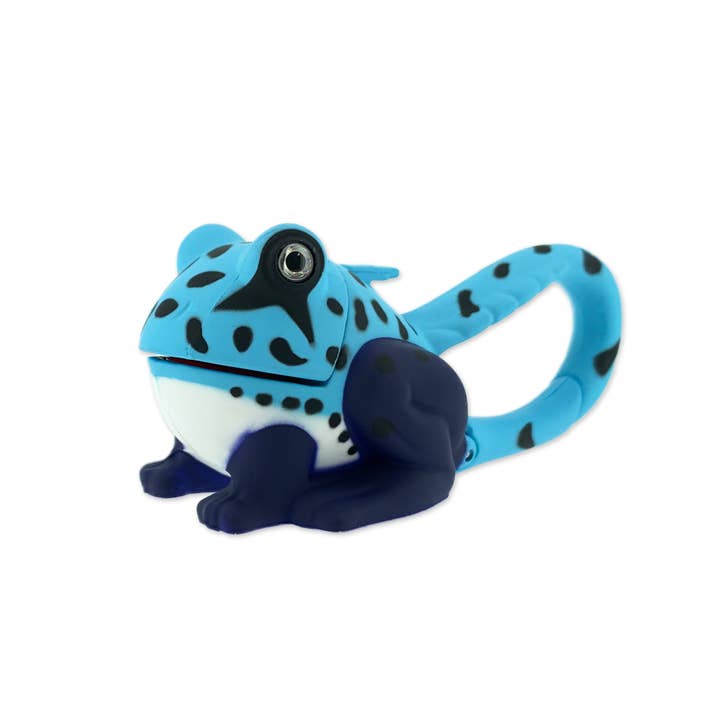 Sun Company / Big Discoveries – Großhandel Leuchtspielzeug – Kind & Baby – LifeLight Animal Karabiner-Taschenlampe, Blauer Frosch