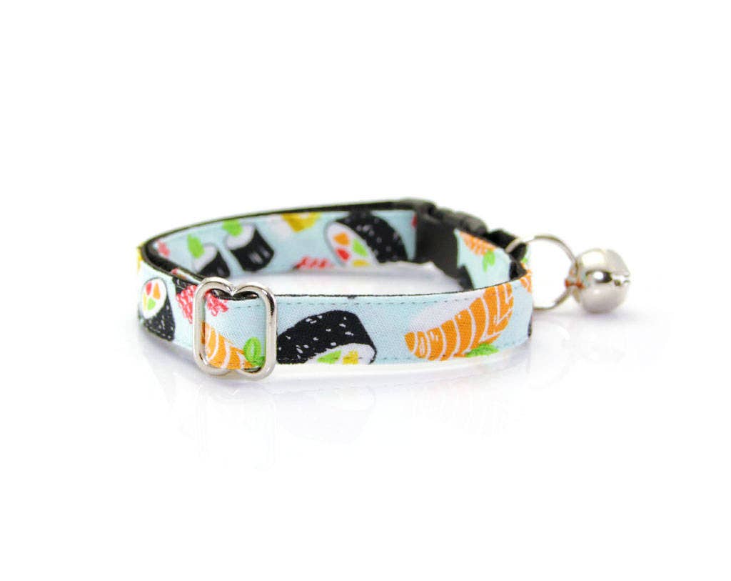 Made By Cleo - Wholesale Pet Collar - Cat - "Sushi Date" - Sushi Cat Collar2