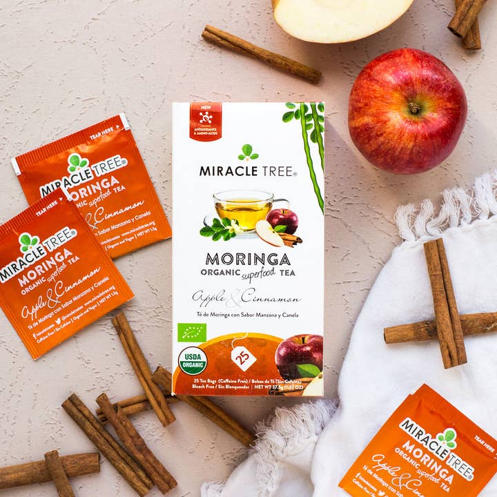 Miracle Tree - Wholesale Health/Detox Tea - Organic Moringa Tea: Apple & Cinnamon8