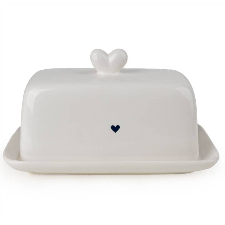 Butter Dish - Hearts 2PK for wholesale by Candlelight Products Ltd