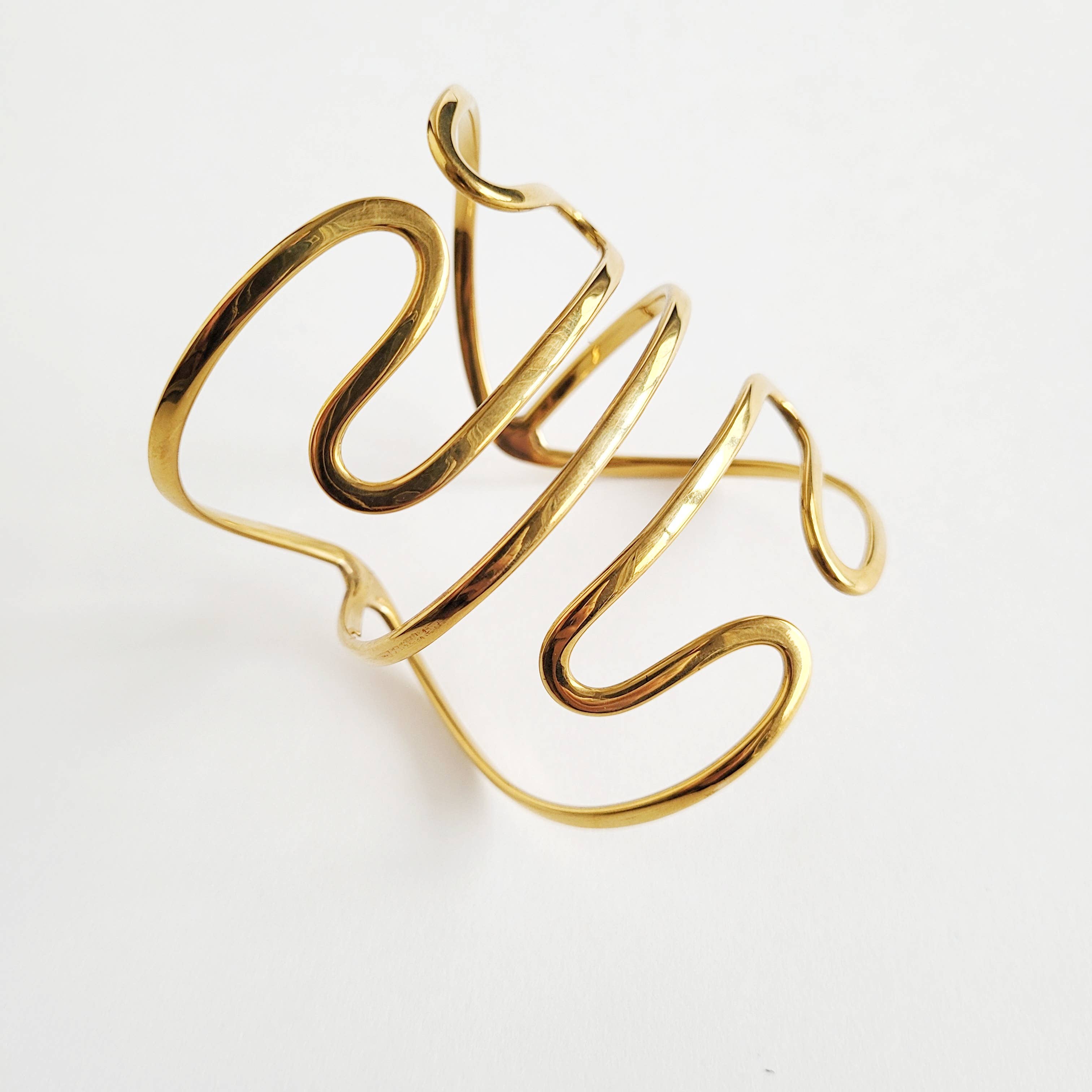 Bisjoux – wholesale Manschettarmband – Bisjoux stor armring i mässing för överarmen18